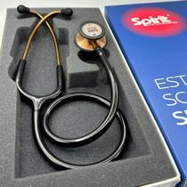 Estetoscópio Spirit MD III Pro Adulto Preto Acabamento Cobre Estetoscópio Spirit MD III Pro Adulto Preto Acabamento Cobre