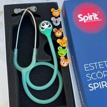 Estetoscópio Spirit MD Master Lite Animal Pediátrico Verde - Bichinhos - MD Spirit