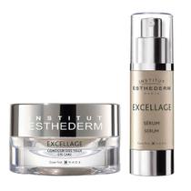 Esthederm Excellage Kit - Sérum Facial Anti-Idade + Creme Anti-Idade Área Dos Olhos para Peles Maduras
