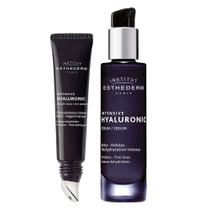 Esthederm Intensive Hyaluronic Kit - Sérum Facial + Sérum para Área dos Olhos para o Rejuvenescimento da Pele