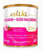 Estiki Colágeno + Ácido Hialurônico (200g) - Sabor: Cranberry com Hibisco