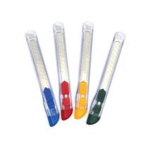 Estilete Acrílico Cis Estreito 120BP Lâmina de 9mm Unitário Cores Sortidas