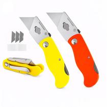 Estilete Canivete Dobrável Profissional em Aço Inoxidável para Corte Preciso