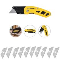 Estilete Compacto Dobrável Stht10424 Stanley + 10 Lâminas