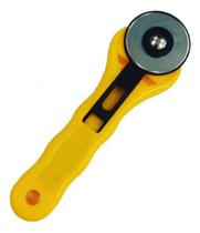 Estilete Cortador Circular 28mm Costureira Oficina Confecção Cor Amarelo