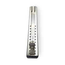 Estilete de Metal SQ3656 Cabo Emborrachado 15cm Lâmina 9mm Corte Preciso