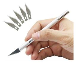 Estilete de precisão + 5 facas