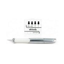 Estilete de precisão com lâmina retrátil + 5 Lâminas Refis - EKTOOLS Estilete de precisão com lâmina retrátil + 5 Lâminas Refis - EKTOOLS