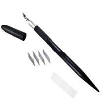 Estilete De Precisão De Aço C/5 Lâminas Lm-0051 Lanmax