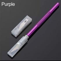 Estilete De Precisão Roxo Bisturi culinária artesanato + lâmina