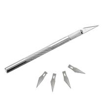 Estilete de Precisão Tipo Bisturi Profissional Artesanato + 5 Lâminas