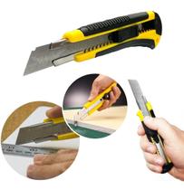 Estilete Emborrachado Com Trava 8 Lâminas Profissional