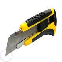 Estilete Emborrachado Com Trava 8 Lâminas Profissional