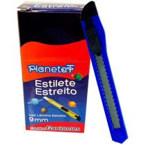 Estilete Estreito 9MM (S) C/EMBALAGEM Individual Caixa com 12