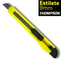 Estilete Estreito Com Trava de Plástico 9mm Com Lâmina