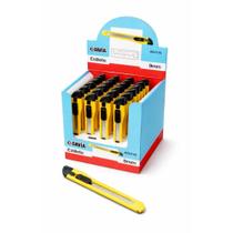 Estilete Estreito Plástico 9 MM Sortido Caixa com 24 Estilete Estreito Plástico 9 MM Sortido Caixa com 24