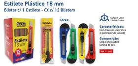 Estilete lamina largo 18mm 12 unidades - Gatte 11001