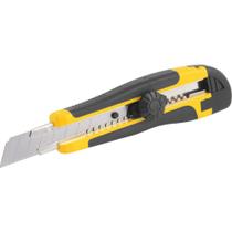 Estilete largo 18 mm emborrachado com 2 lâminas - ES218 - Vonder