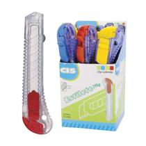 Estilete Largo 18mm Caixa 12Un Corpo Transparente 29bp Cis