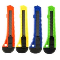 Estilete Largo c/ Trava 18mm BRW Cores Sortidas - ES1801 Estilete Largo c/ Trava 18mm BRW Cores Sortidas - ES1801