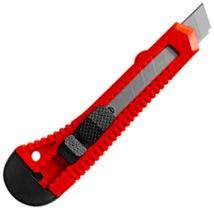 Estilete Largo Com Trava De Segurança E Quebra Laminas 18Mm