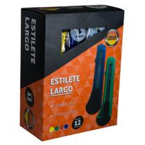 Estilete Largo De Plástico Pack Com 12 Unidades
