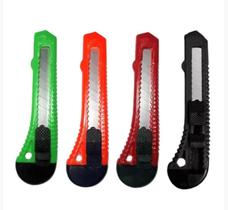 Estilete largo plástico 18mm 1 un sortido - leoarte