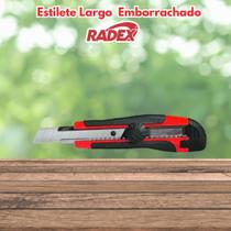 Estilete Largo Radex Emborrachado 18mm ref.318 Estilete Largo Radex Emborrachado 18mm ref.318