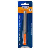 Estilete metálico estreito clip de bolso 9mm - ES0902 - BRW Estilete metálico estreito clip de bolso 9mm - ES0902 - BRW