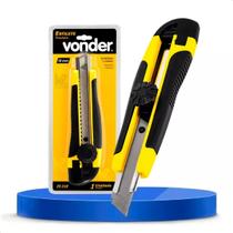 Estilete Profissional 18mm Cabo Emborrachado com Trava Vonder ES218