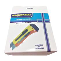 Estilete Profissional 18mm Caixa C/ 24 Un - Amarelo e Laranja - Master Print Estilete Profissional 18mm Caixa C/ 24 Un - Amarelo e Laranja - Master Print