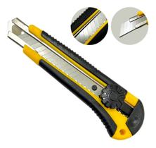 Estilete Profissional Cabo Emborrachado 18mm Com Trava Segurança