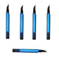 Estilete Profissional CND Tools Inox c/ Lâmina Black 30graus - 05PÇS Estilete Profissional CND Tools Inox c/ Lâmina Black 30graus - 05PÇS