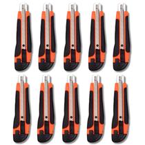 Estilete Profissional com Cabo Emborrachado Reforçado e Trava de Lâmina Segurança e Precisão Envio Imediato