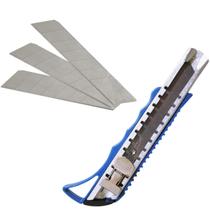 Estilete Profissional Com Trava De Metal 18mm 3 Lâminas Estilete Profissional Com Trava De Metal 18mm 3 Lâminas