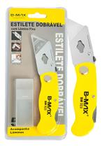 Estilete Profissional Dobravel Canivete 5 Lâminas Extras