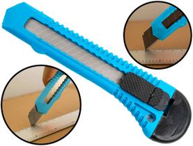 Estilete Profissional Doméstico Multiuso 1 Lâmina Aço 18mm Com Trava De Segurança Estilete Profissional Doméstico Multiuso 1 Lâmina Aço 18mm Com Trava De Segurança