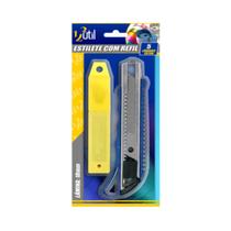 Estilete + Refil 18mm Reforçado com 5 Lâminas Extra Estilete + Refil 18mm Reforçado com 5 Lâminas Extra