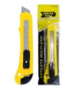 Estilete Tradicional Corta Papel Plástico Papelão Fertak