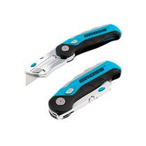 Estilete trapezoidal gross 18mm com compartimento para 2 lâminas Estilete trapezoidal gross 18mm com compartimento para 2 lâminas