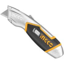 Estilete Trapezoidal Ingco Em Alumínio C/ 6 Laminas 61X19mm Estilete Trapezoidal Ingco Em Alumínio C/ 6 Laminas 61X19mm