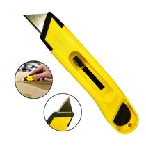 Estilete Trapezoidal Retrátil Stanley Profissional C/ Lâmina Multiuso Insulfilm Envelopamento10-065
