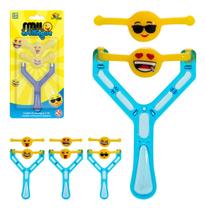 Estilingue Bodoque Lancador Baladeira Smiles Emoji + Refil