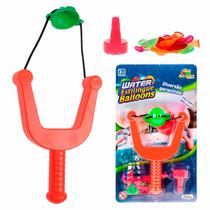 Estilingue Lança Bexiga Colorida De Água Infantil Brinquedo Interativo Com Adaptador De Torneira