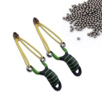 Estilingue Metal Anatomica 500 Esferas de Aço 8mm Bodoque Esporte Slingshot 2un Estilingue Metal Anatomica 500 Esferas de Aço 8mm Bodoque Esporte Slingshot 2un