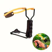 Estilingue Profissional Pesca Caça Apoio De Braço ABS Potent COR:PRETO Estilingue Profissional Pesca Caça Apoio De Braço ABS Potent COR:PRETO