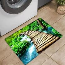 Estilo 5D de Pedra Tapetes De Secagem Rápida Em Microfibra Antiderrapante Para Banheiro / Porta De Entrada Estilo 5D de Pedra Tapetes De Secagem Rápida Em Microfibra Antiderrapante Para Banheiro / Porta De Entrada
