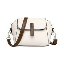 Estilo casual PU Bolsa De Ombro De Couro Para As Mulheres Cor Sólida Flap Bolsa Crossbody