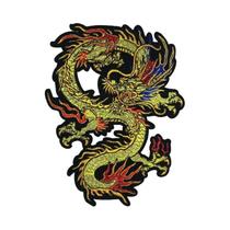 Estilo chinês ouro dragão pano adesivos dragão voador bordado remendo decalque cheongsam bordado Estilo chinês ouro dragão pano adesivos dragão voador bordado remendo decalque cheongsam bordado