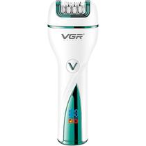 Estilo e Desempenho: VGR V-728 em Branco/Verde para uma Depilação Confiável